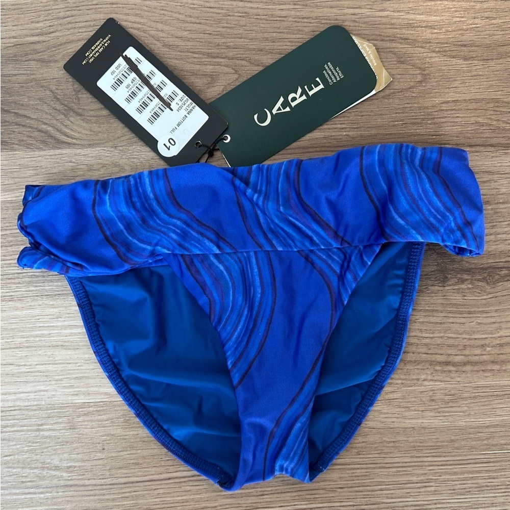 New ViX Paula Hermanny Bikini Bottom Hanna Bottom Full Small Blue Multi